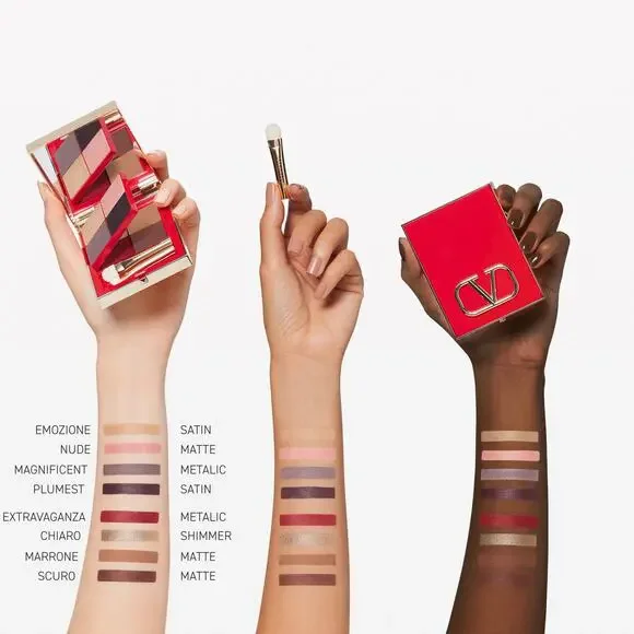 Valentino COLOR-FLIP EYESHADOW PALETTE - 8 Shades - NEW in BOX - Picture 6 of 11